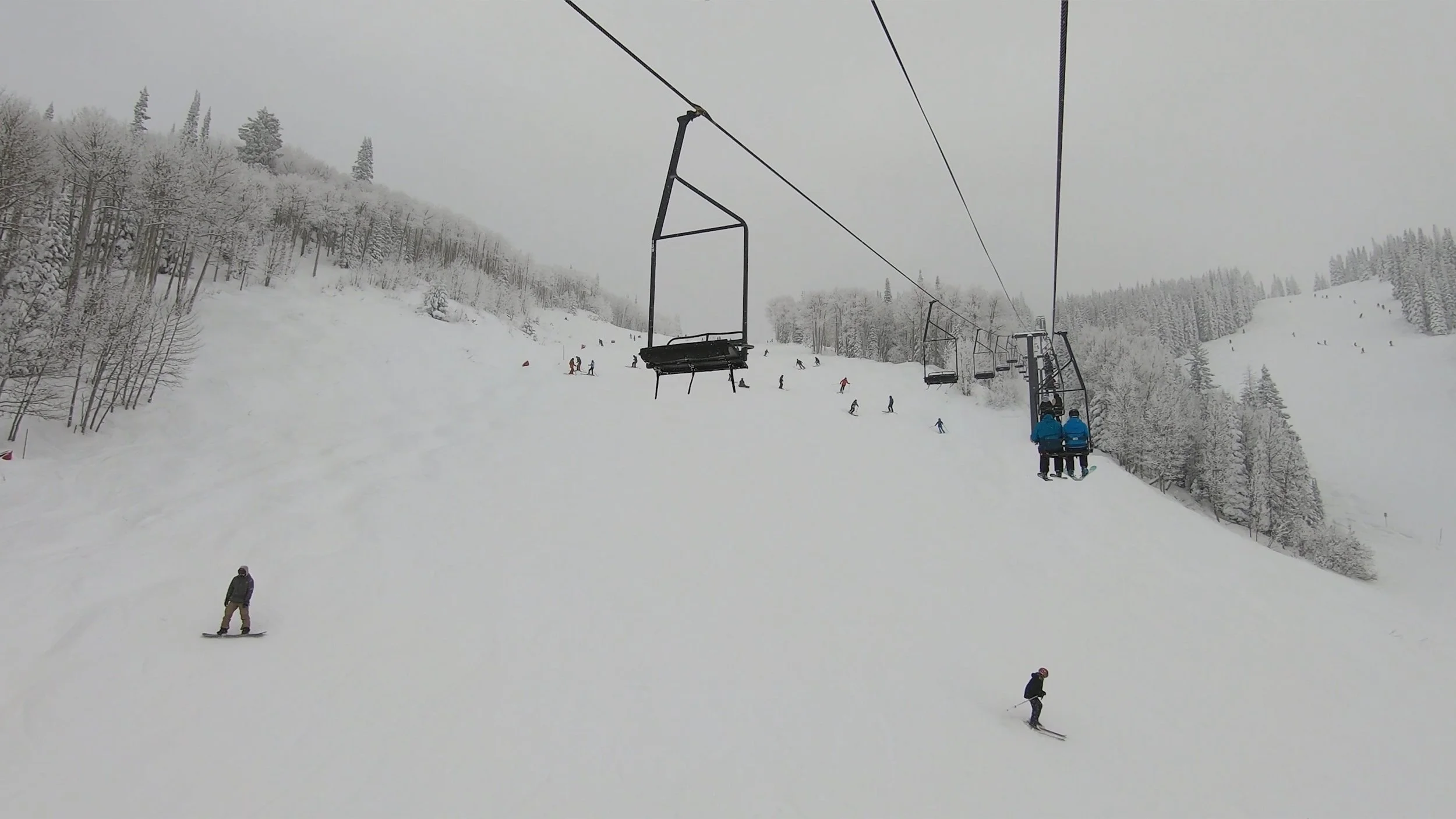 The Bar-UE double Yan chair at Steamboat ski resort.