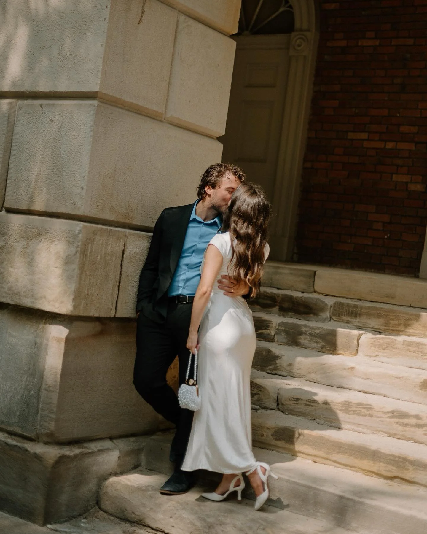 my little sister is a married woman &hearts;️ may have talked them into dressing up for their legal signing at city hall so I could document it ;)