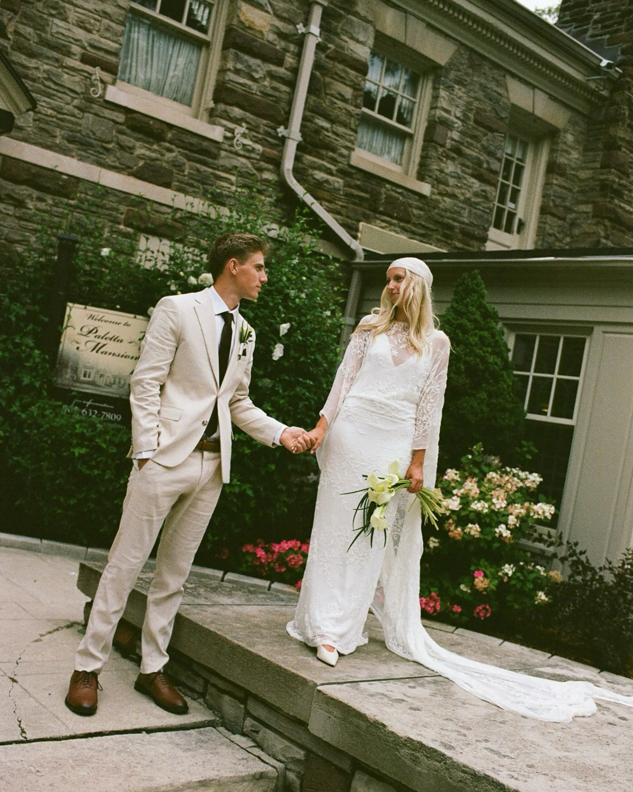 Serena &amp; Luke &mdash; simply the happiest to be wed 🕊️ these two challenged me to shoot lotssssss of 35mm on their special day which was SO much fun. definitely busted out the first SLR my dad bought for me from a pawn shop for $35.00 to complem