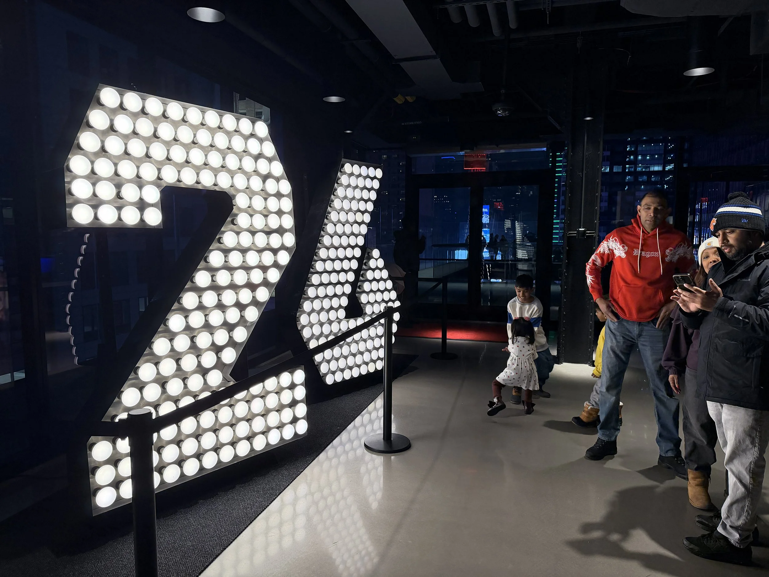 The observation deck at One Times Square