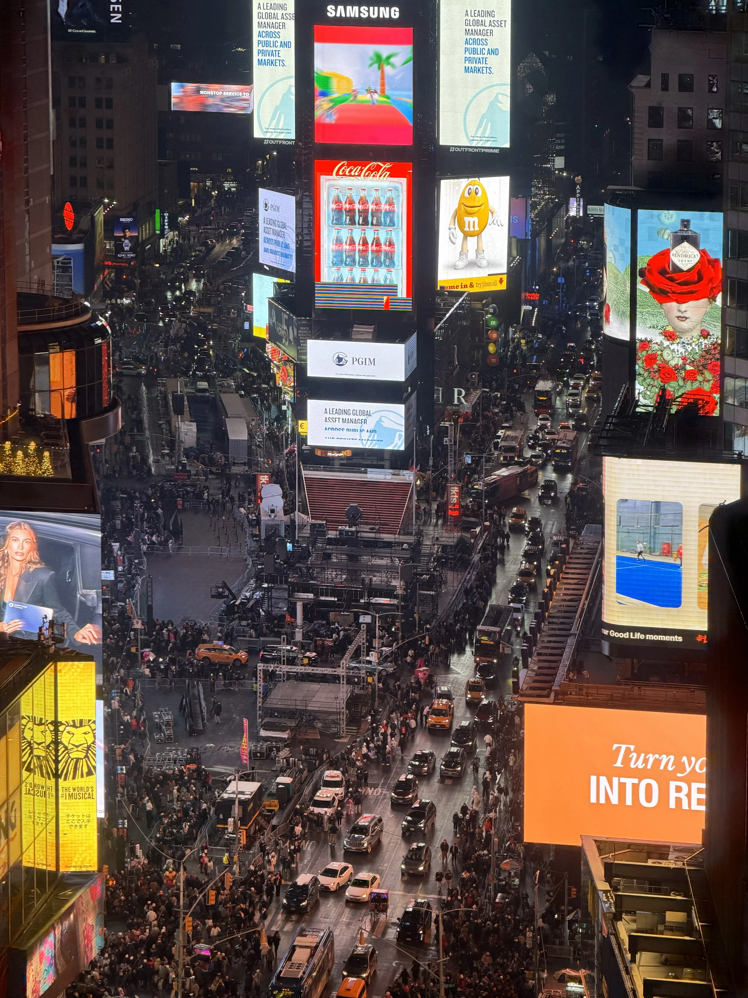 The observation deck at One Times Square