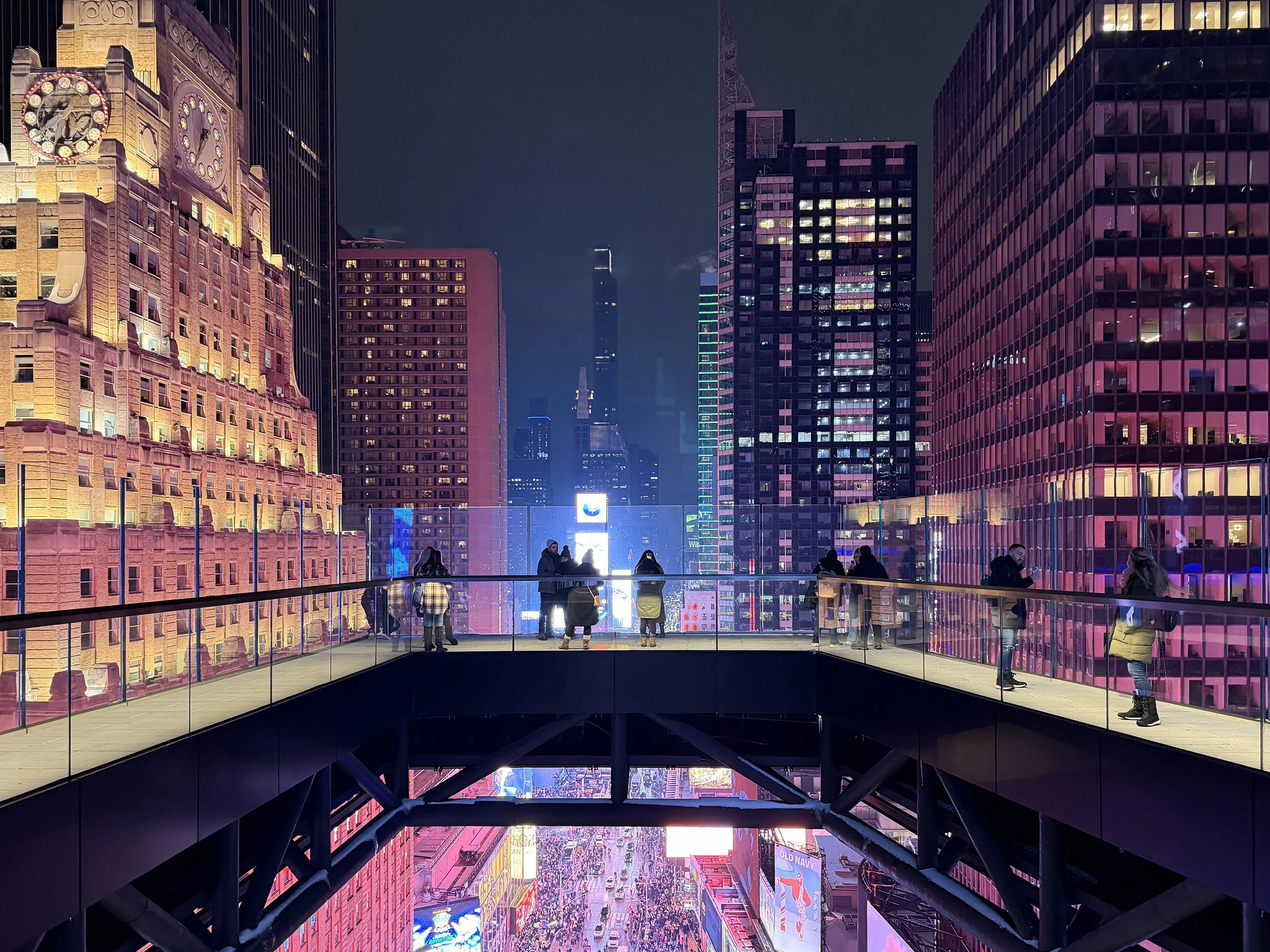 The observation deck at One Times Square