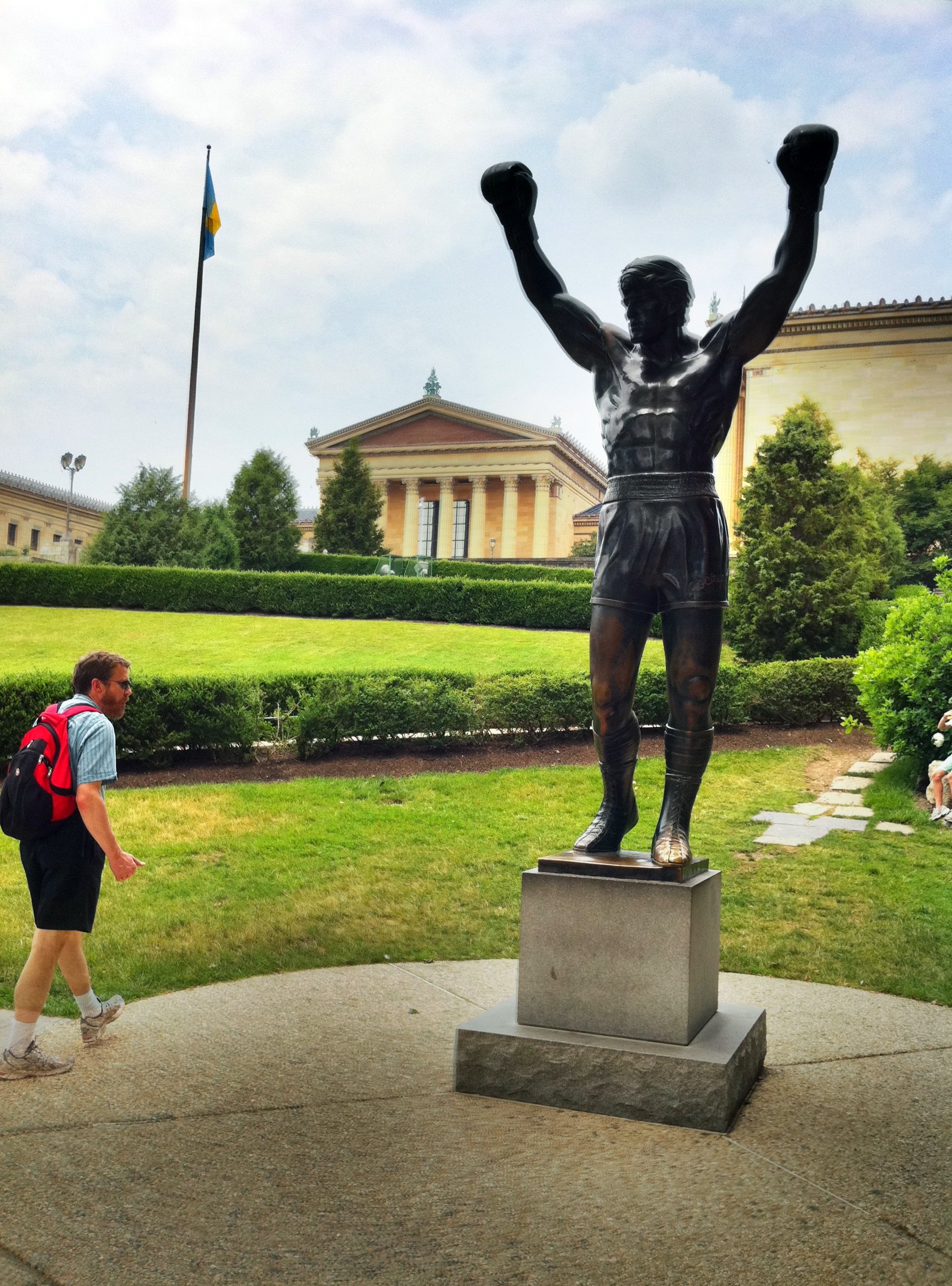 Rocky statue