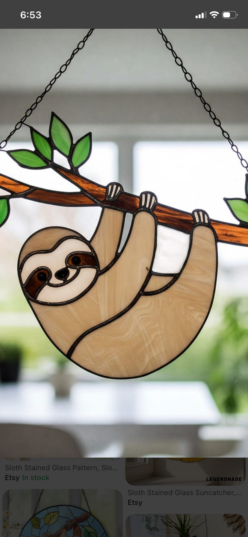 LONDON - Sloth Sun-Catcher Class