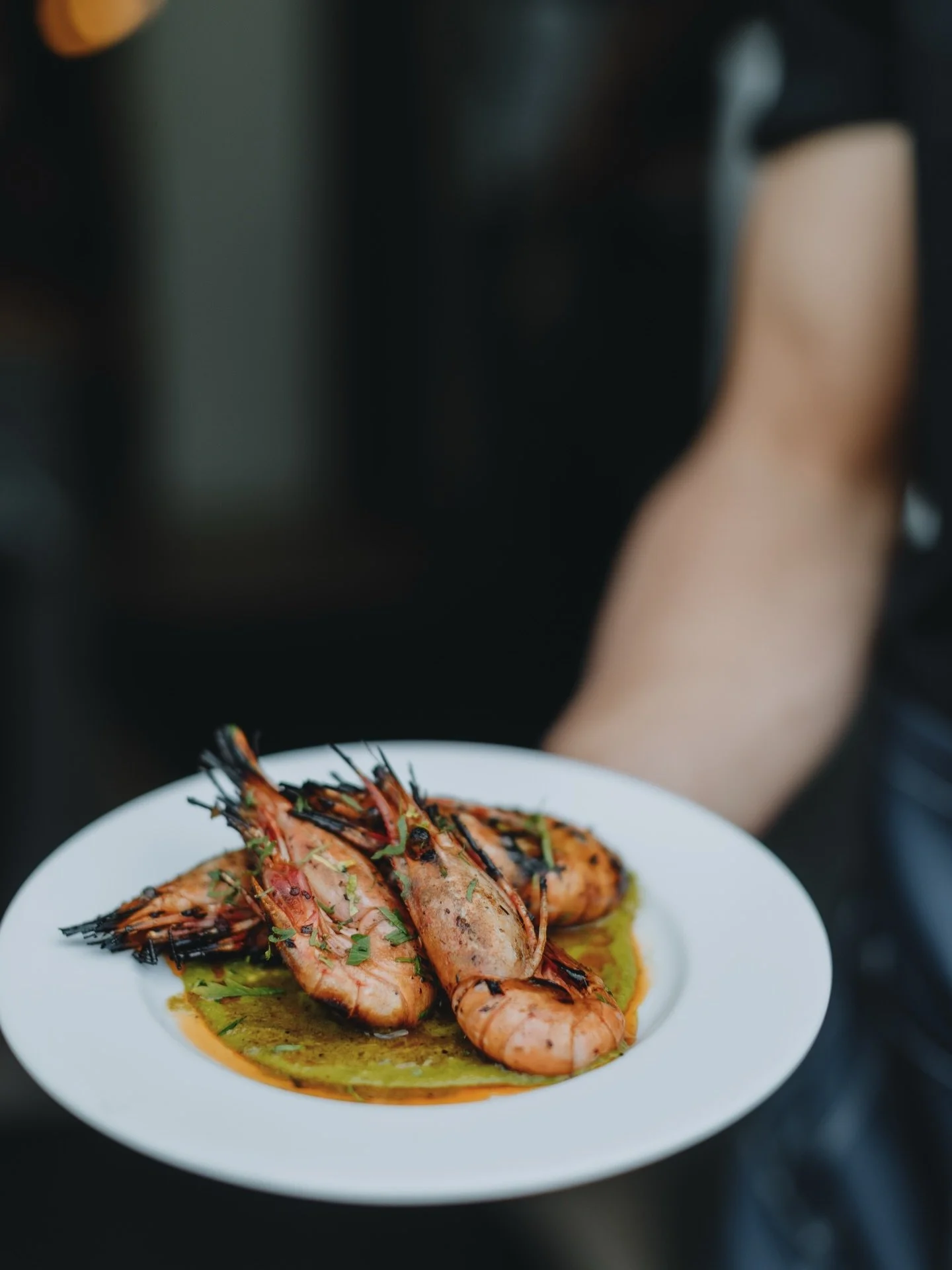 Fort Langley friends! It&rsquo;s officially Spot Prawn season and like all good things in life&hellip; they won&rsquo;t last forever. Come by this week for spot prawns served with an herb and spinach pur&eacute;e and finished with chilli oil. Reserve