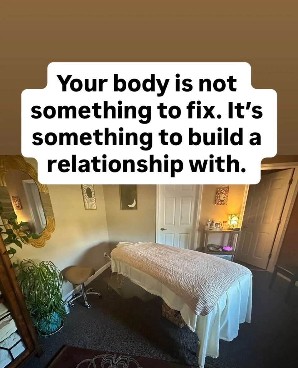 Your body is not something to fix. It is something to build a relationship with. 

So often, we approach our bodies as problems to solve.

We feel tension, so we want to get rid of it. We experience pain, so we want to fix it. We notice limitations, 