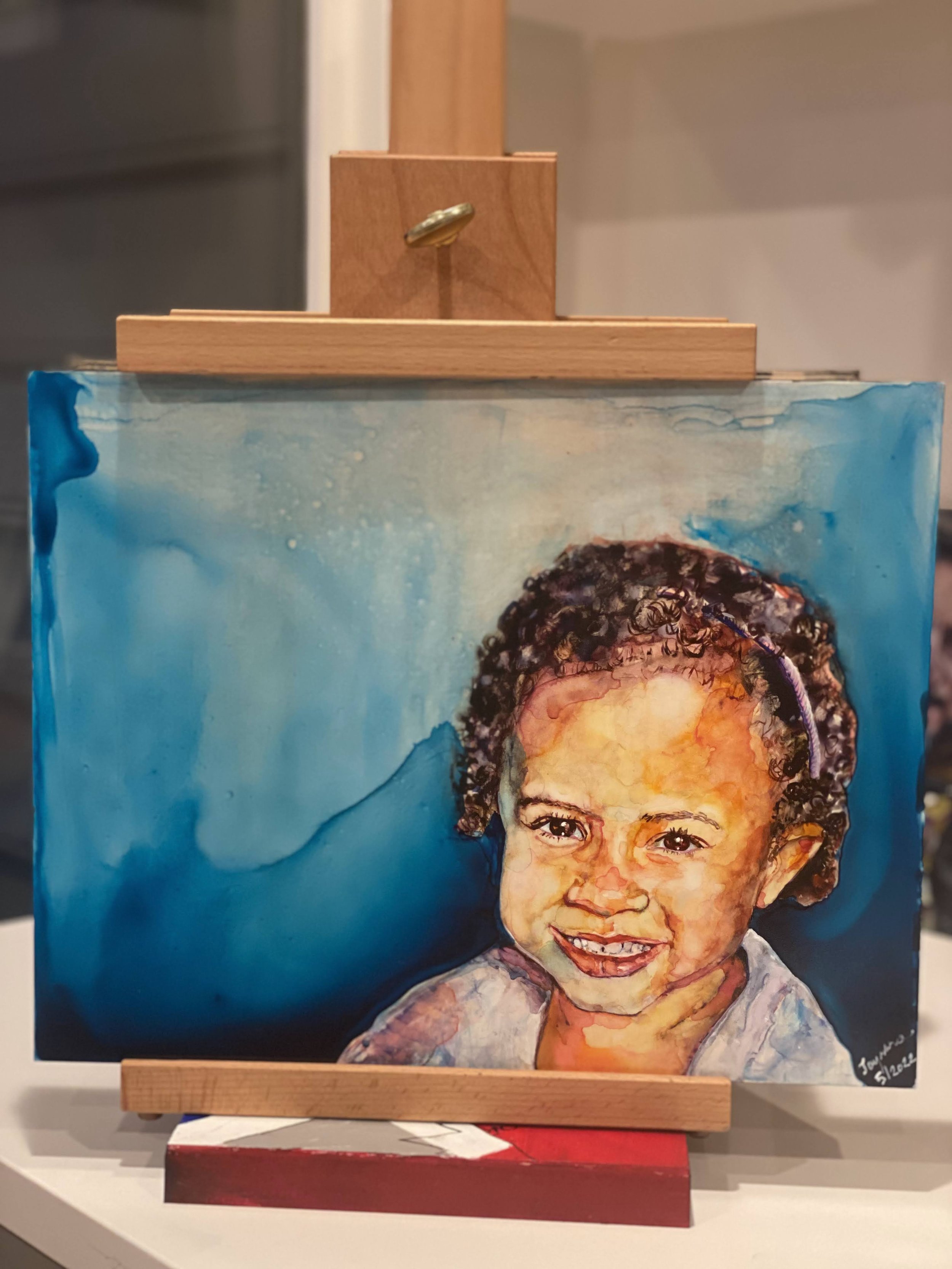 Commissioned Portrait 16"x20" Watercolor