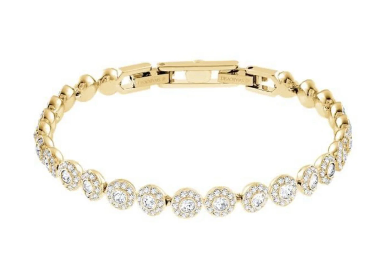 SWAROVSKI Angelic Bracelet, White, Gold-toned Plated- £125