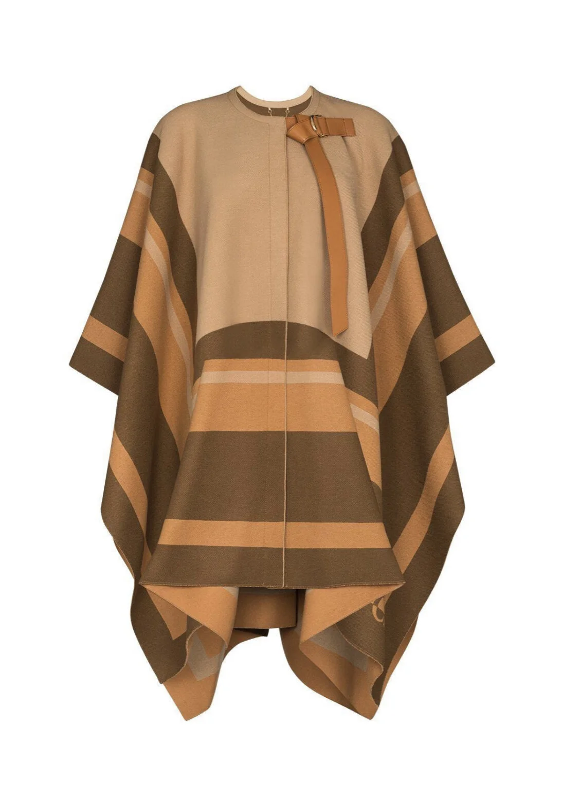 CHLOE Buckled Striped Cape- £1,890