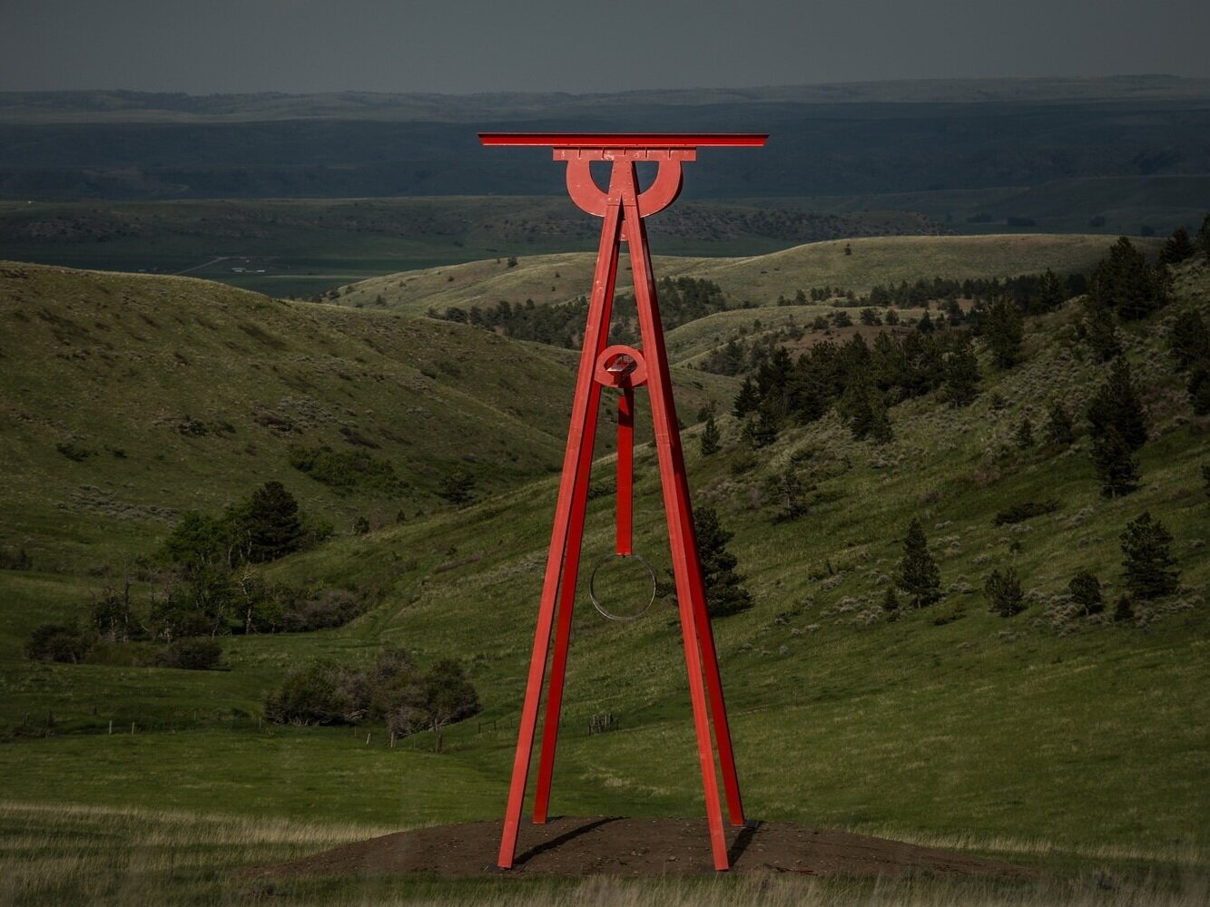  Mark di Suvero,  Proverb , 2002. Installation view at Tippet Rise Art Center, Fishtail, MO. Photo: Erik Petersen. 