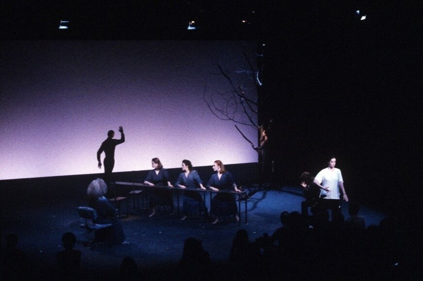   Hamletmachine , Ensemble, New York University, 1986. Photo © Euromusic. 