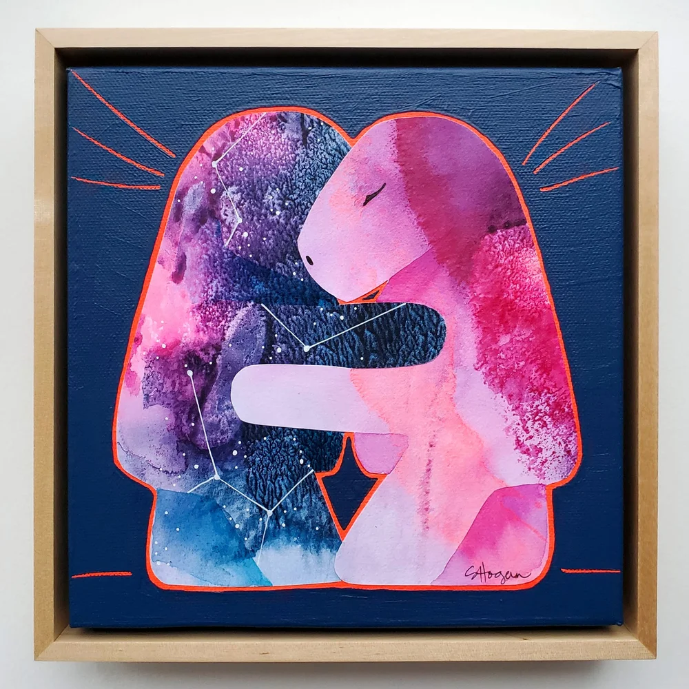 Abstract Hug Painting