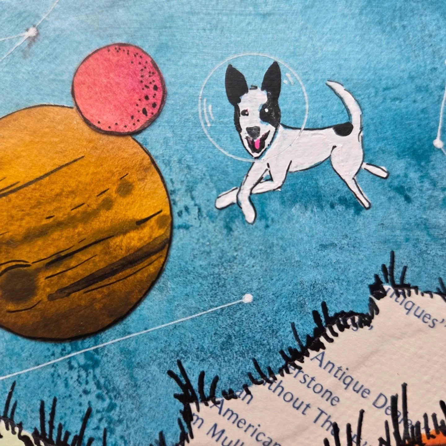 Enjoy your space adventure, Nola! Look at that smile. What a happy snug bug. 💖

Know a furry critter who'd like to go to space? Find the Pets in Space waitlist on my profile!