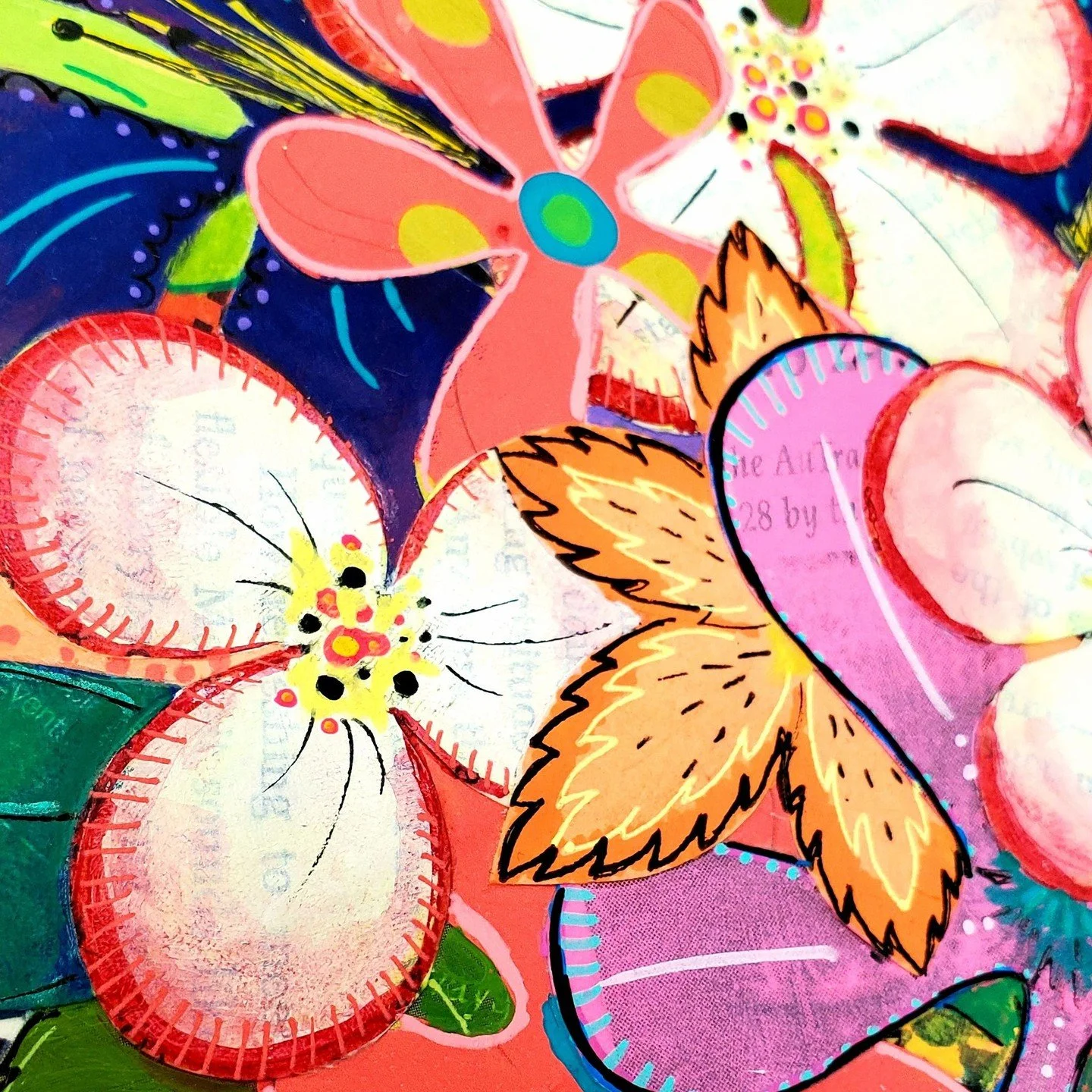 Lush blooms just landed in Northville! Find two of my coordinating florals in the Northville Art House Small Works Show November 13 - December 17th!