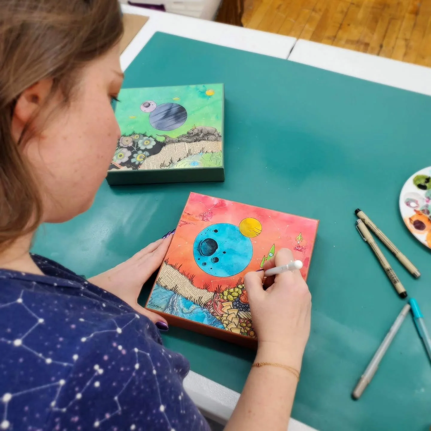 Thank you so much for giving my silly art a wonderful home. I can never express enough how appreciated you are! I'm spending the weekend packaging your holiday orders before the big Post Office Run on Monday. If you need any... say... charcuterie the