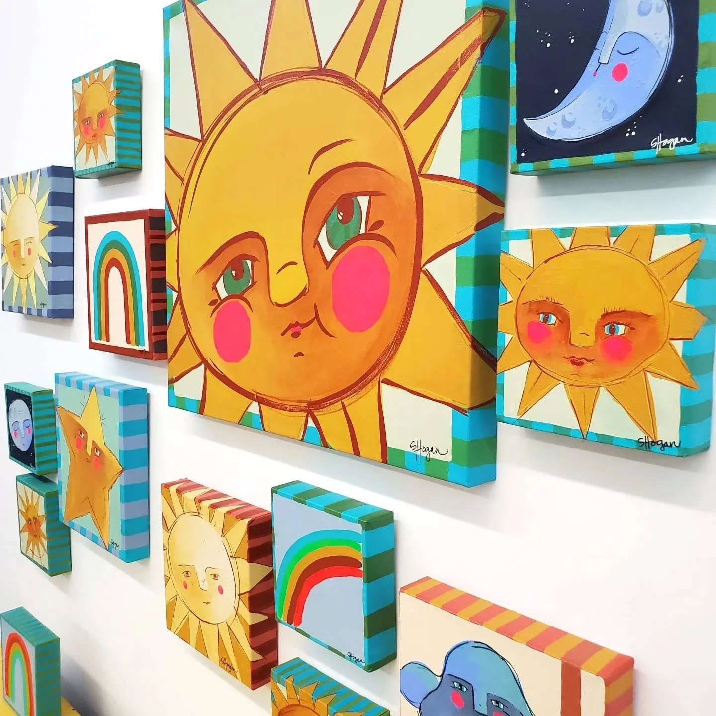 My favorite day of the year: Brighter days ahead! 
In celebration of the winter solstice,  here's a flashback to the Weather or Not collection celebrating the sun and her friends. 

##stephjoyhogan #weatherornot #wintersolstice❄️ #wintersolstice #sol