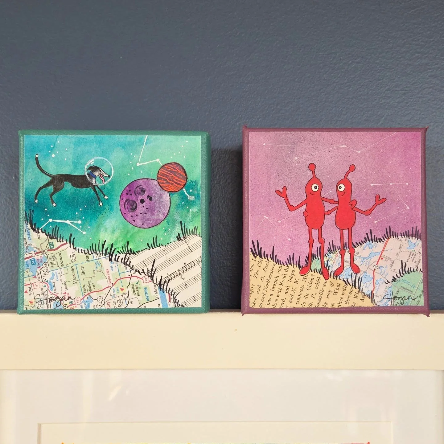 Starting to get pictures of my creations that were given as gifts. I love to see them! Thank you for sharing my silly world with your people!