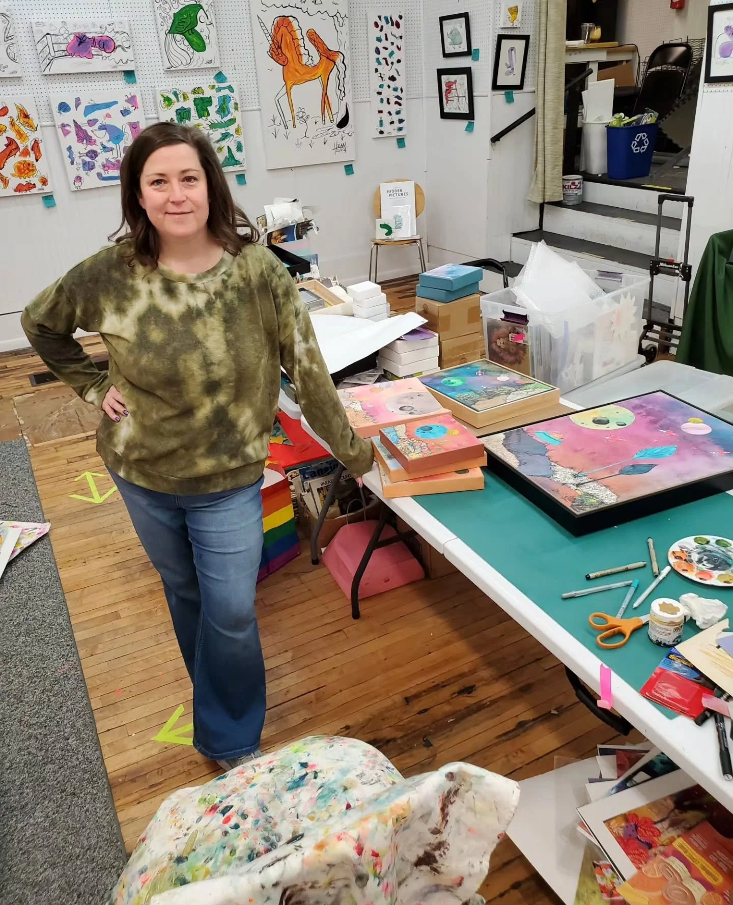 You know that "we're having company" push to clean the house like never before? Well, that's me in the studio right now. Eek! What a delightfully cluttered mess! ⁠
⁠
No worries, it will be ready to host our first in-studio workshop on Satur