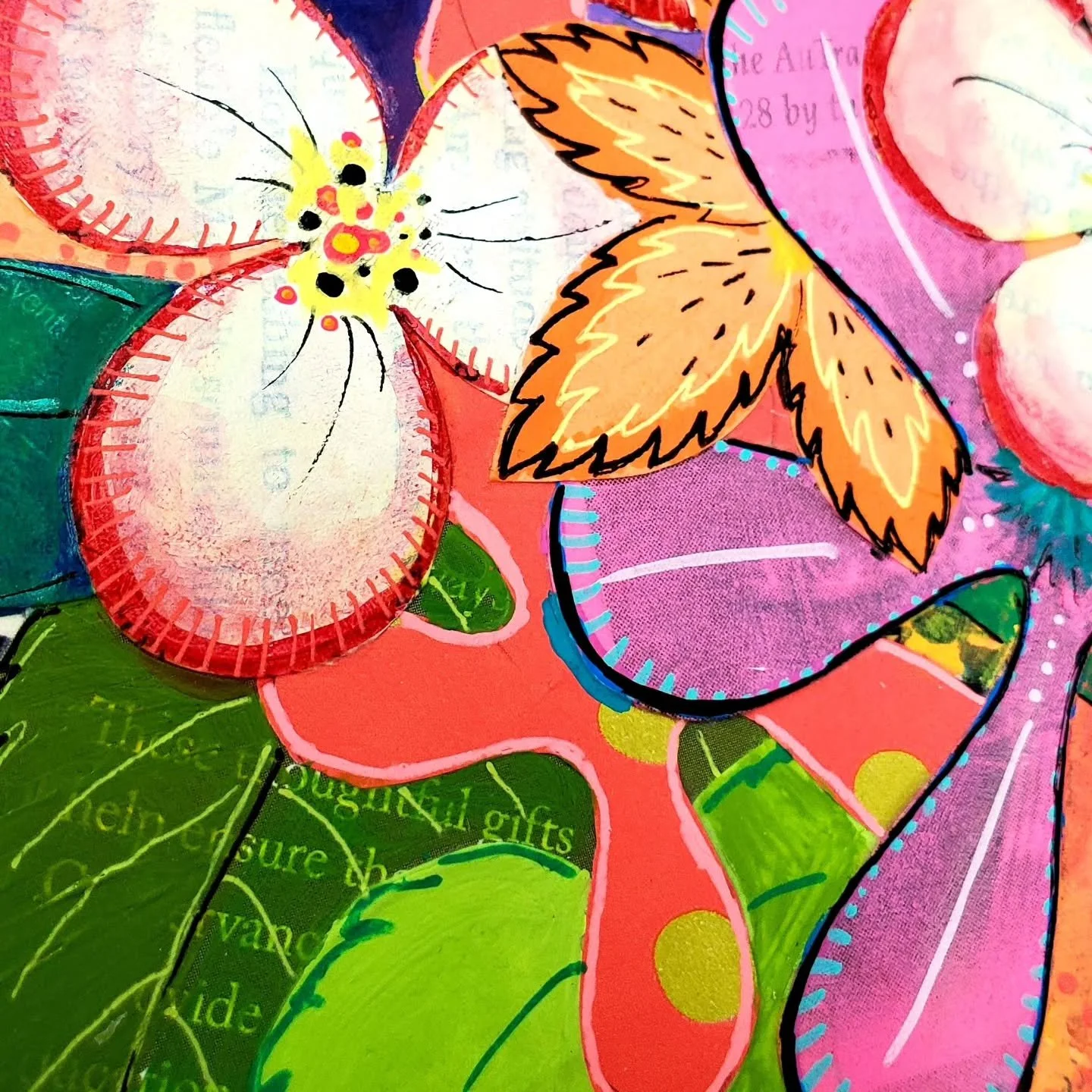 Just in! Reports of lush blooms brightening the walls of EagleMonk Pub and Brewery are coming in now! Find two of my coordinating florals in the LWAC Group Show now through the end of the month!