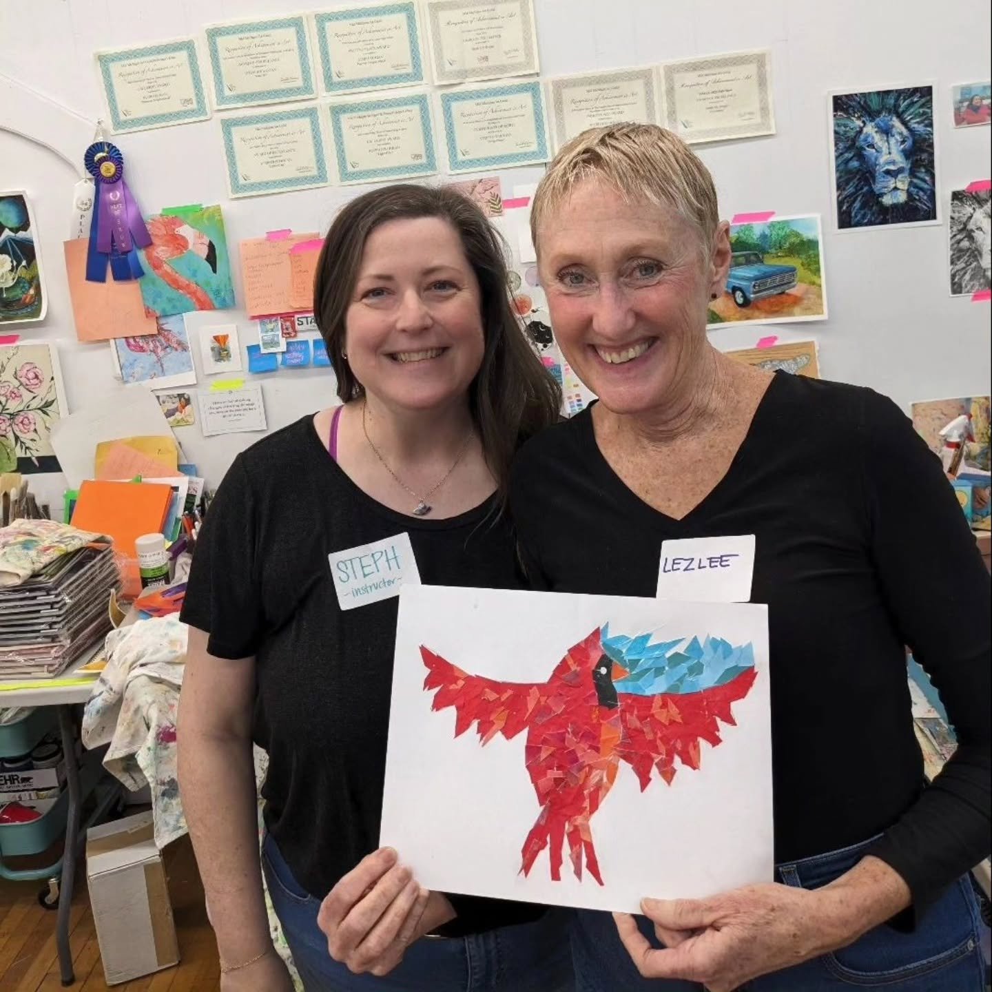 Your creativity and imagination blow me away every time! I love guiding you through open-ended workshops with no specific end result in mind. ⁠
⁠
Don't get me wrong, sometimes it's nice to just follow directions, not over think, and just create a pai