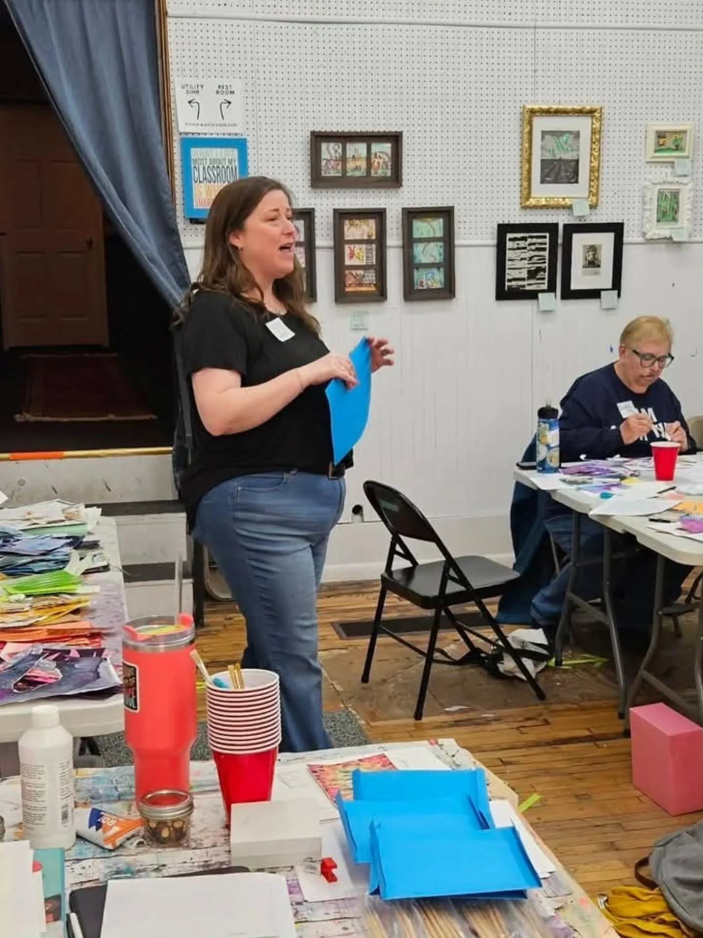 I cannot express how much I love sharing my studio space with you all. So much laughter and exploration and play and creative communion. I'll share more of the brilliant silliness we created during the creative workshop on Saturday soon, but here is 