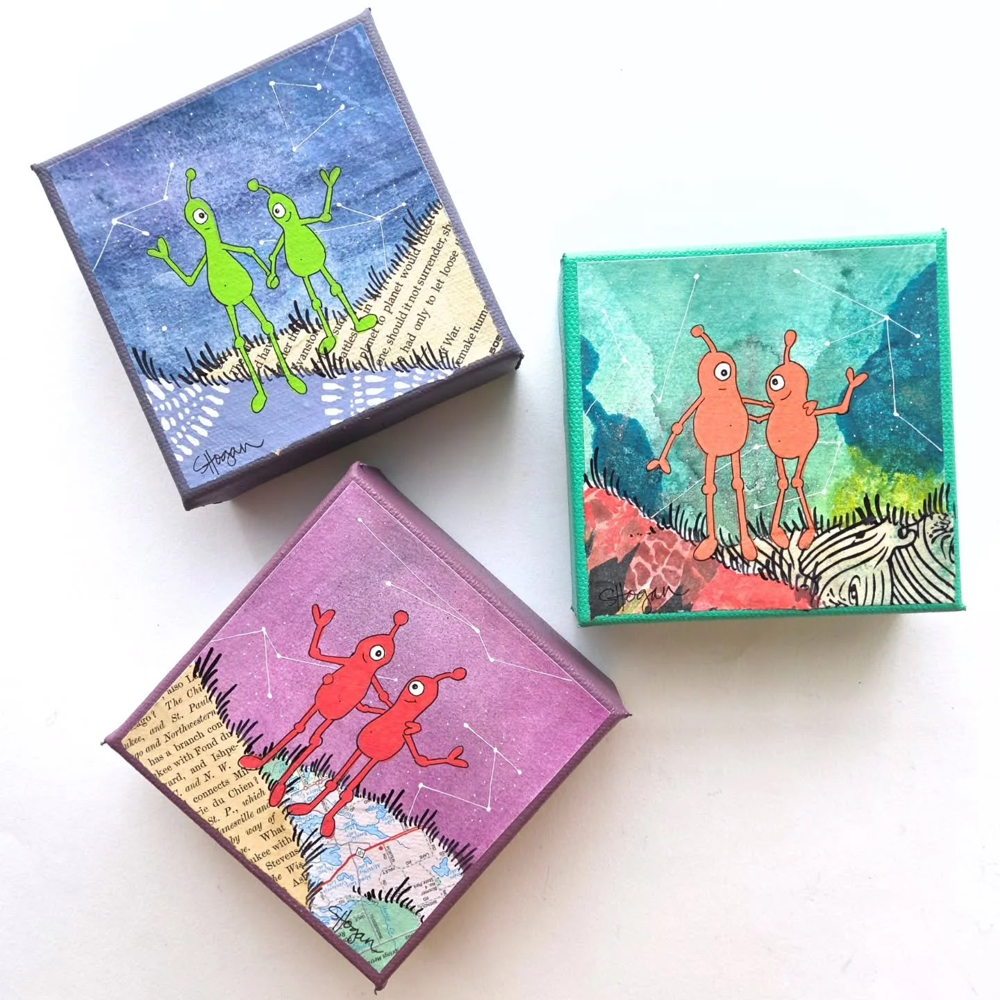 Commissions open! To get started, send me an email with the info needed below or any questions you have. VERY few spots available! 

Let's imagine your favorite peeps on a space adventure! ⁠

These personalized minis, inspired by my award-winning Scr