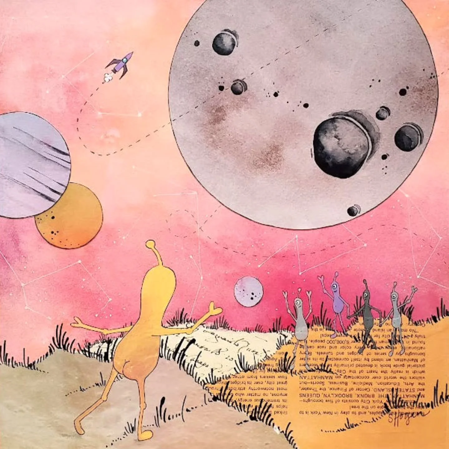 If you're wondering, "Can I request an alien tush in my custom Friends in Space artwork" the answer used obviously.... yes! Commissions open through Saturday, 4/11!