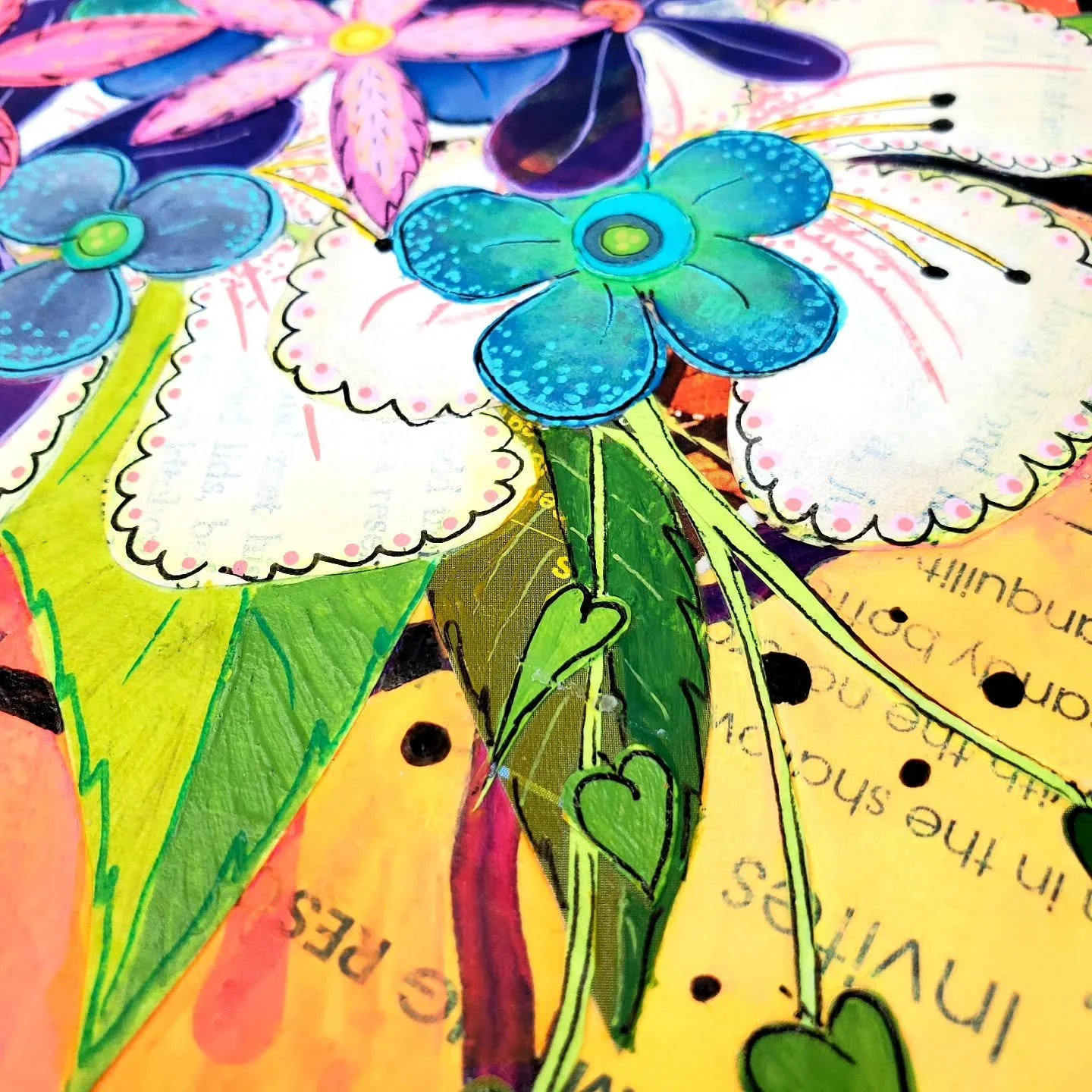 Create with me! Join me this Friday, April 24th from 5:30-8pm for a creative happy hour workshop! We'll be creating eco-friendly mixed-media floral art using repurposed papers and discarded print materials in celebration of Earth Day! 

My workshops 