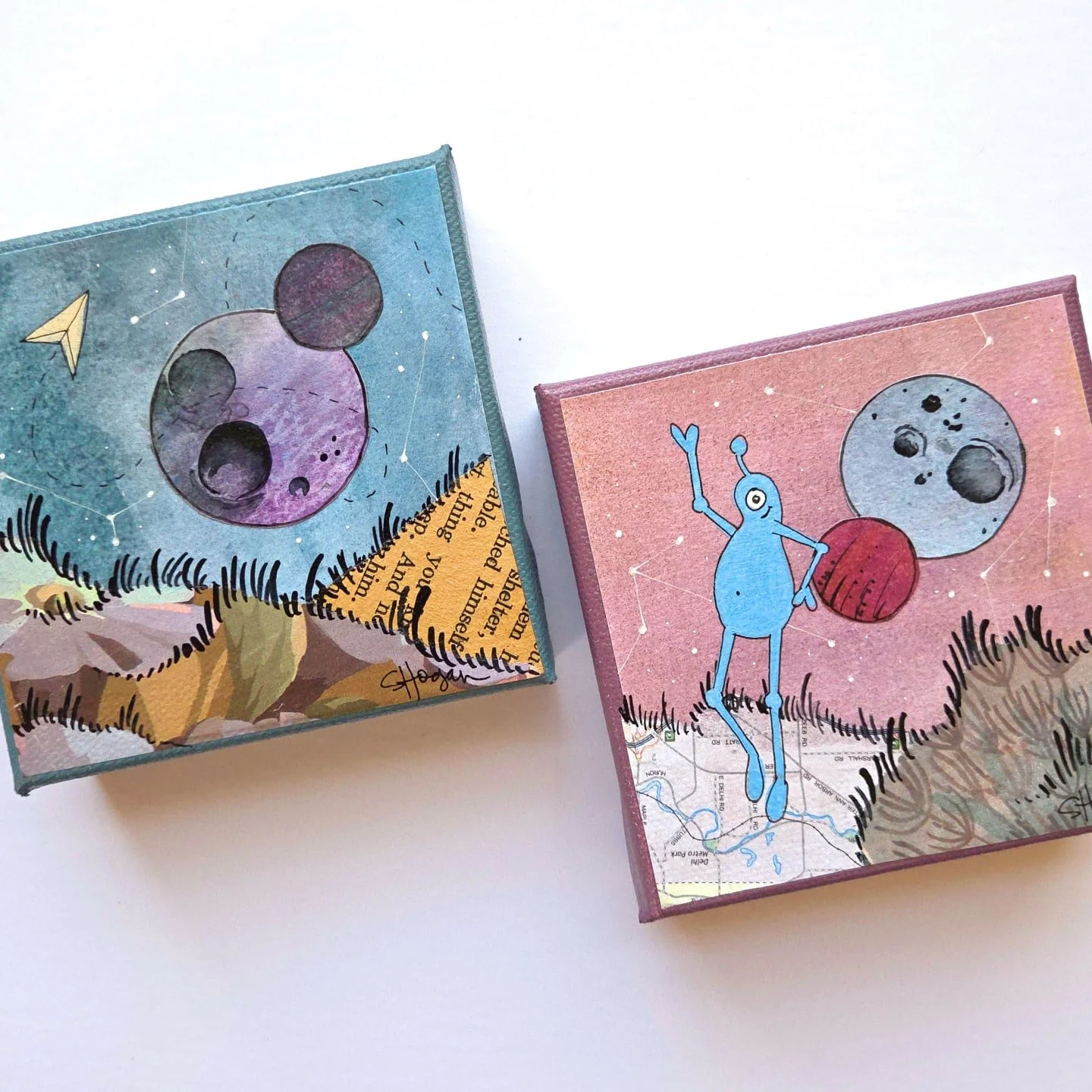 A dozen new mini Scrapscapes will be available at East Lansing Art Festival May 16 &amp; 17!