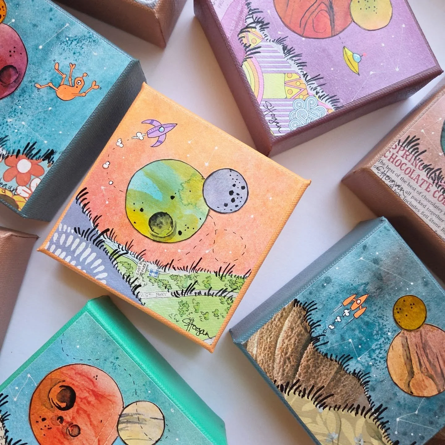 New Scrapscapes coming soon! I'm working hard to get 10-20 new original, uplifting, human-made artworks finished, listed, and ready to collect. Stay tuned!
