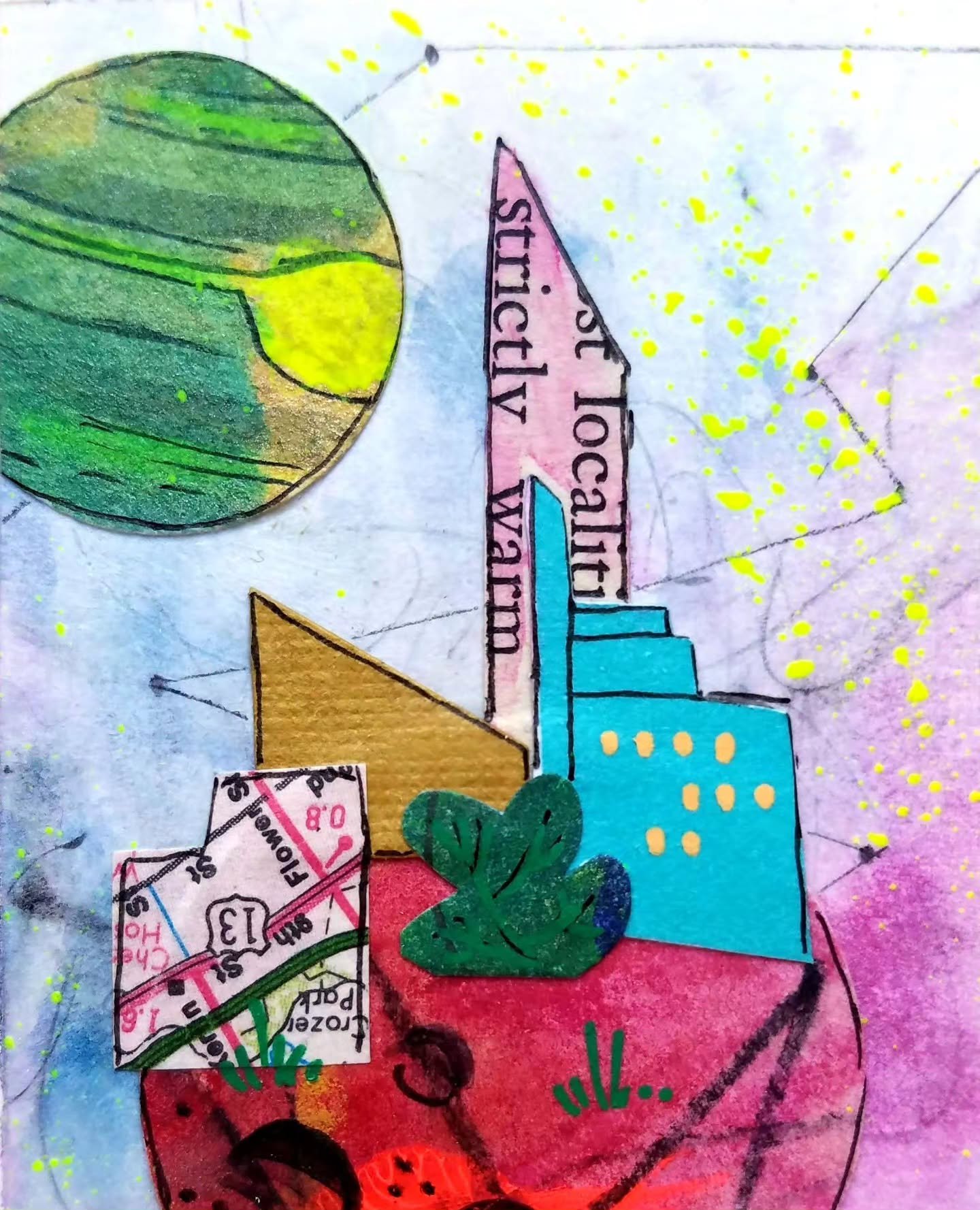 Seats available for this very fun mixed-media art workshop in Lansing on Saturday. Register today!