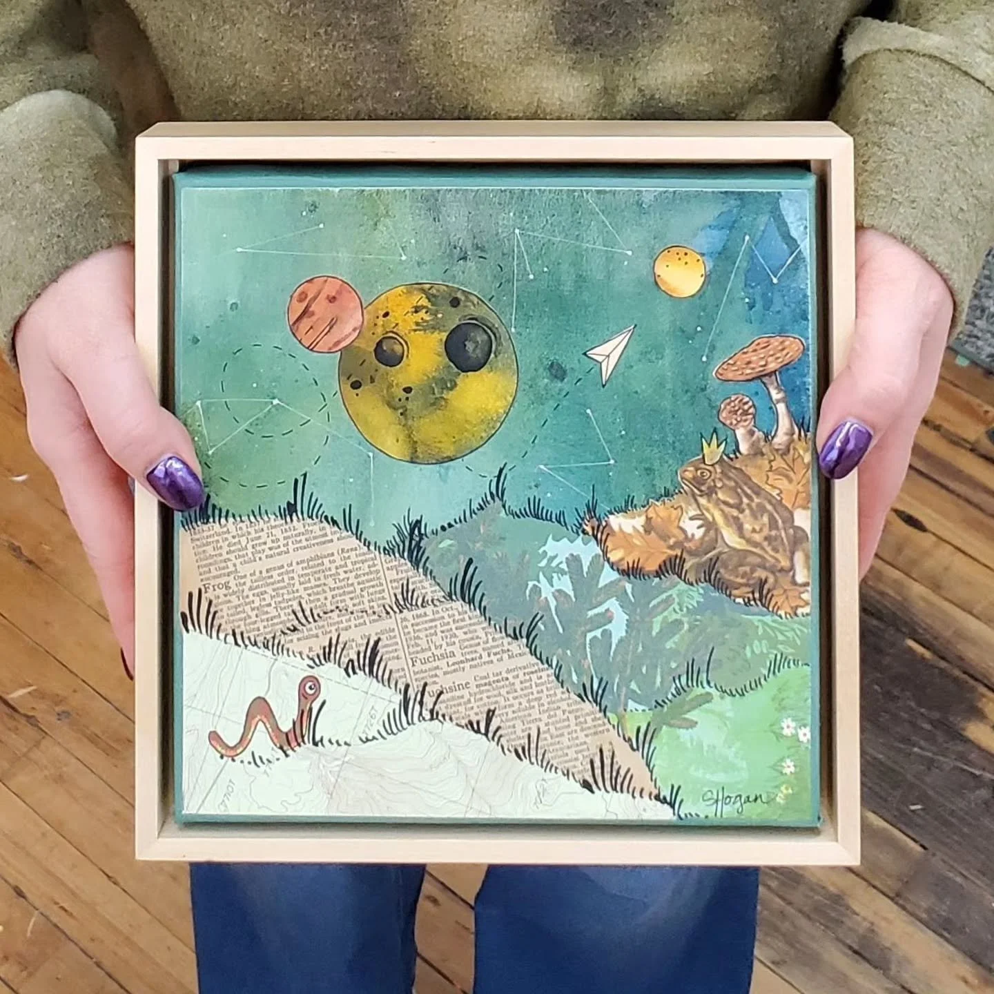 Meet the @midmichiganartguild this Friday, October 2 from 6-8pm at MICA gallery in @oldtownlansing during the opening reception for their Autumn in Old Town exhibition. The exhibition runs through November 29. 

'Soft Skins' - 8x8 inch original mixed