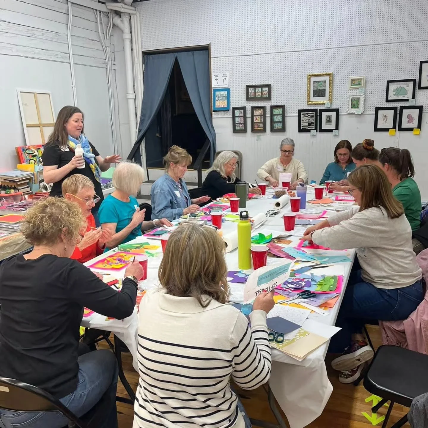 We love hosting you in our studio! 
🖼 TODAY: Studio Open House - explore, shop, connect 1-4pm #517week 
🌼 10/10: Fall Floral Art - mixed-media workshop (register today!)
👾 10/24: Whimsical Monsters - mixed-media workshop (kids 8+ may register with
