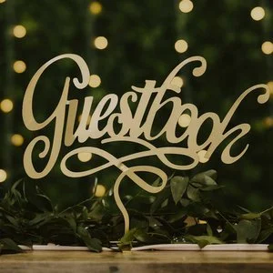 gold sign for wedding guestbook