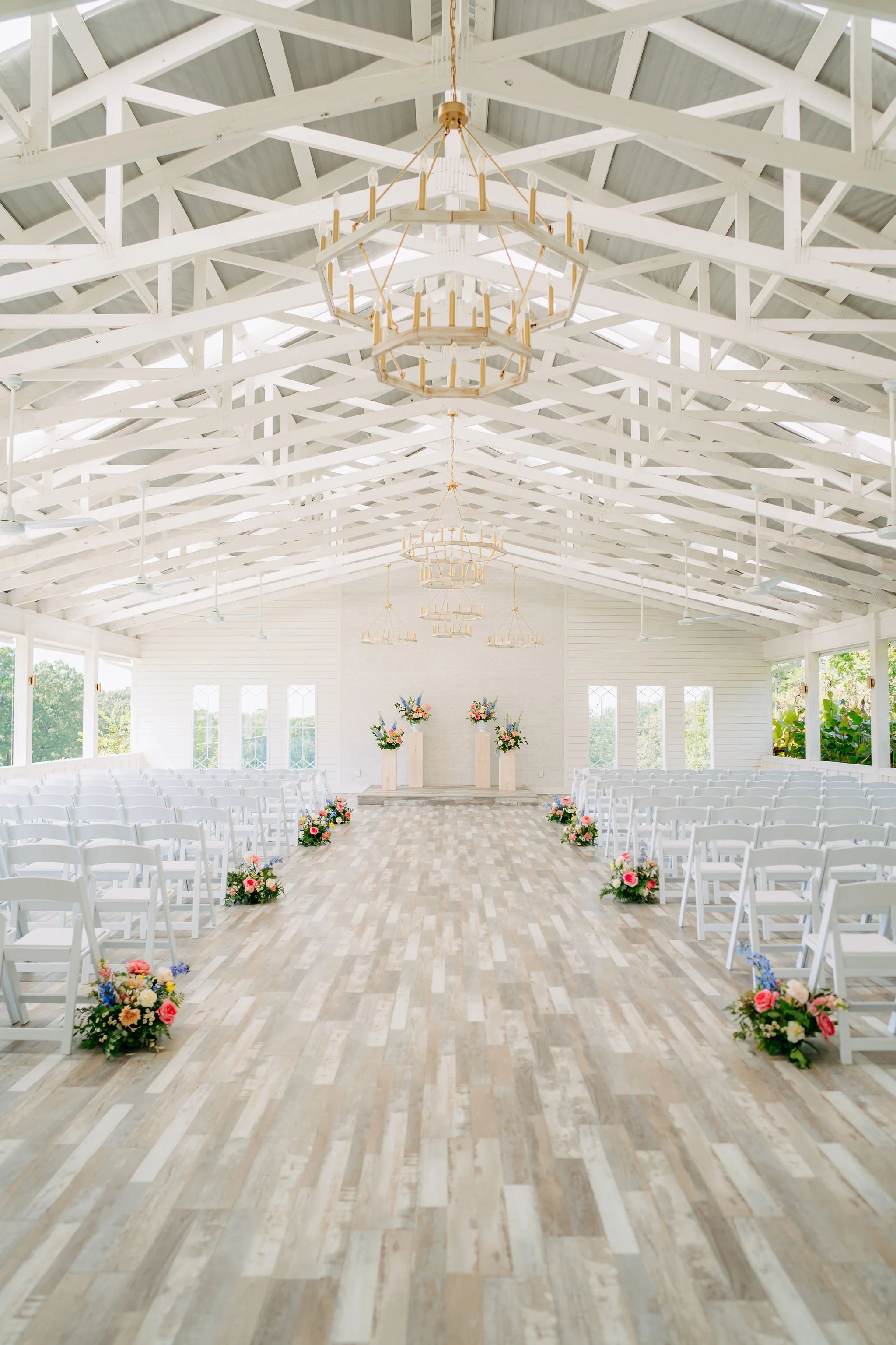 bride and groom on wedding chapel in tyler texas