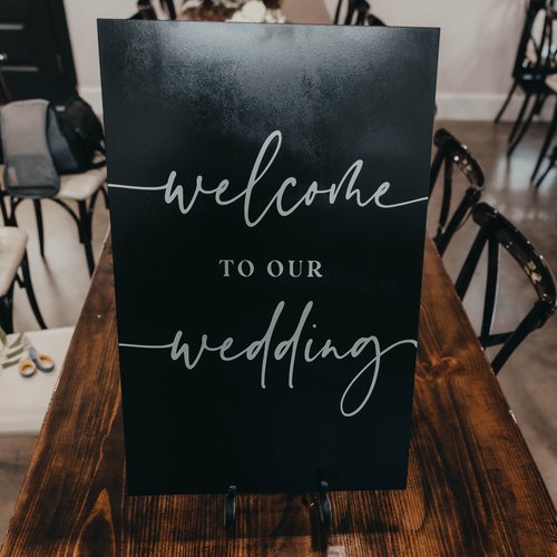 Welcome to our wedding sign