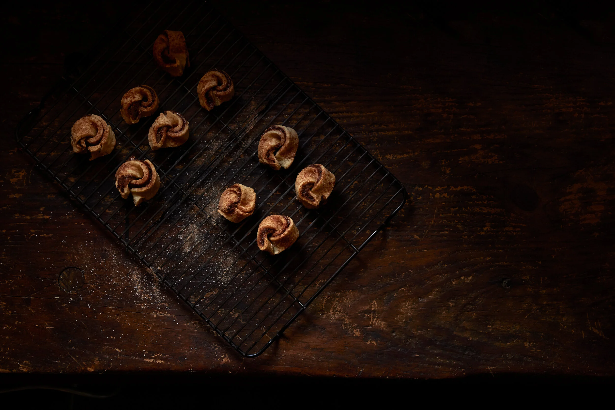 food photography los angeles keto pastry cinnamon buns