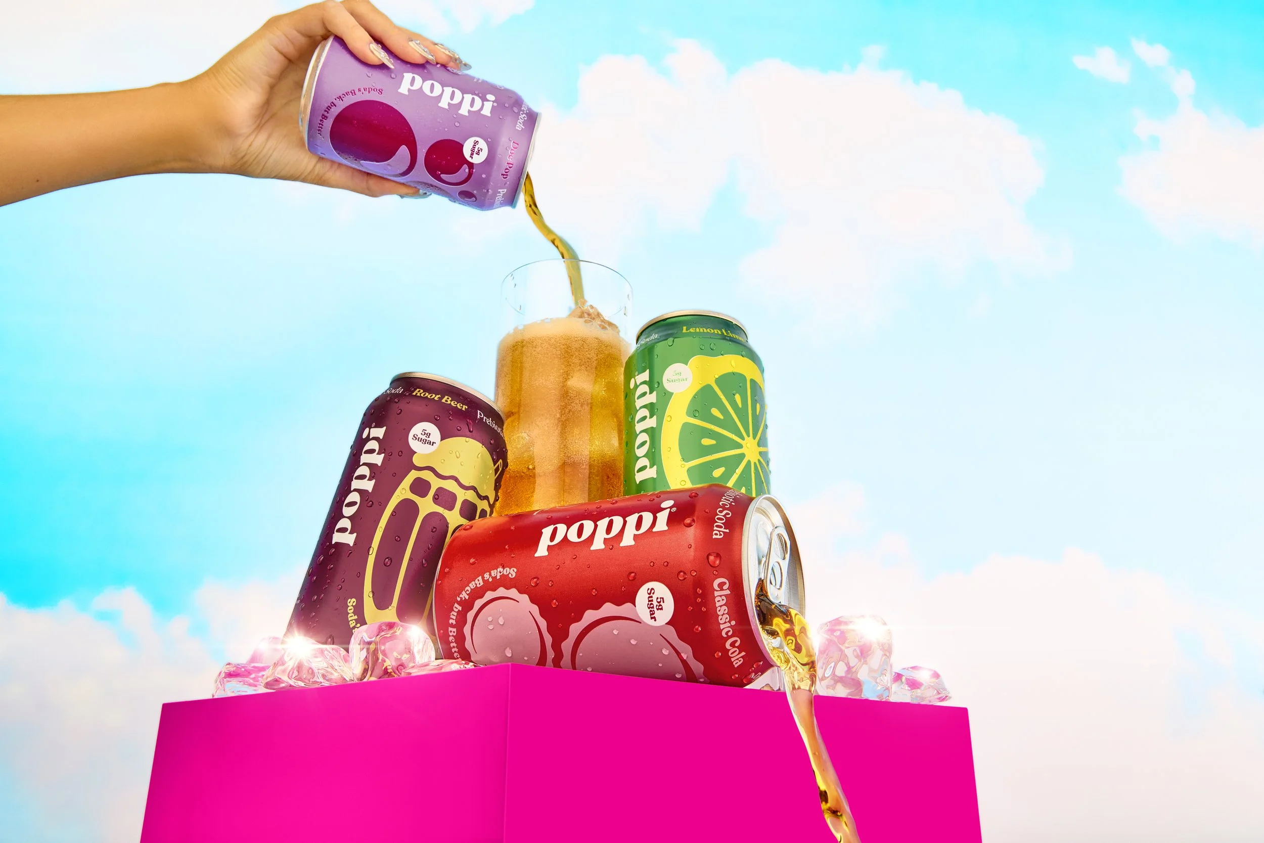 Poppi Soda advertising shoot