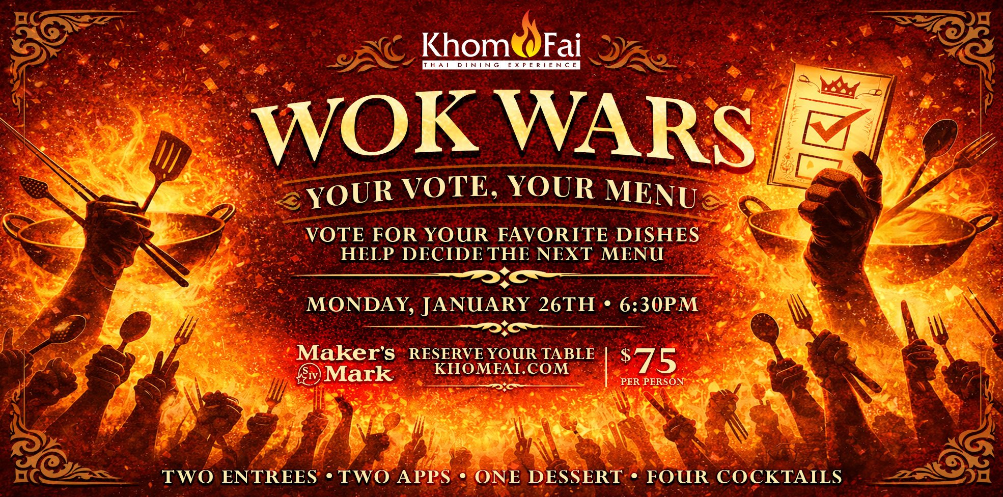 Wok Wars I - Tasting Event - SOLD OUT