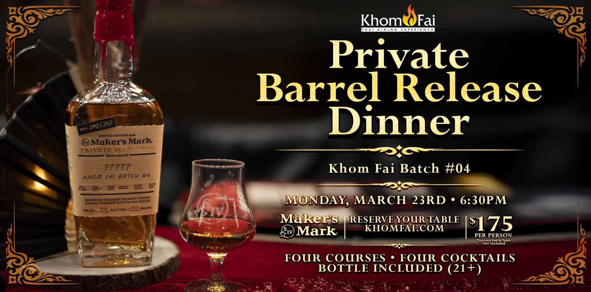 Maker’s Mark Barrel Release Dinner