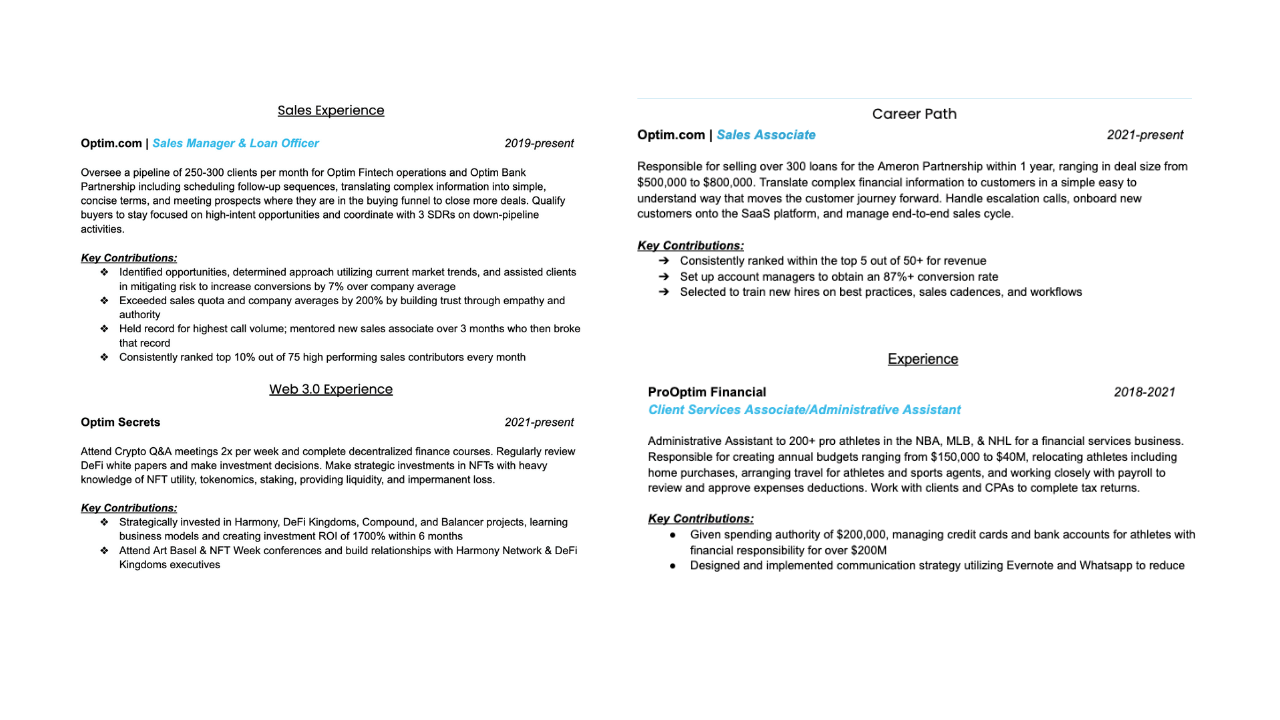 5 Resume Subtitles Your Resume Needs in 2023 — Optim Careers