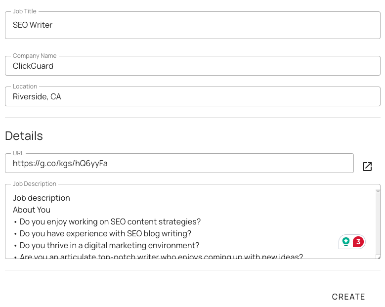 LoopCV Add Job