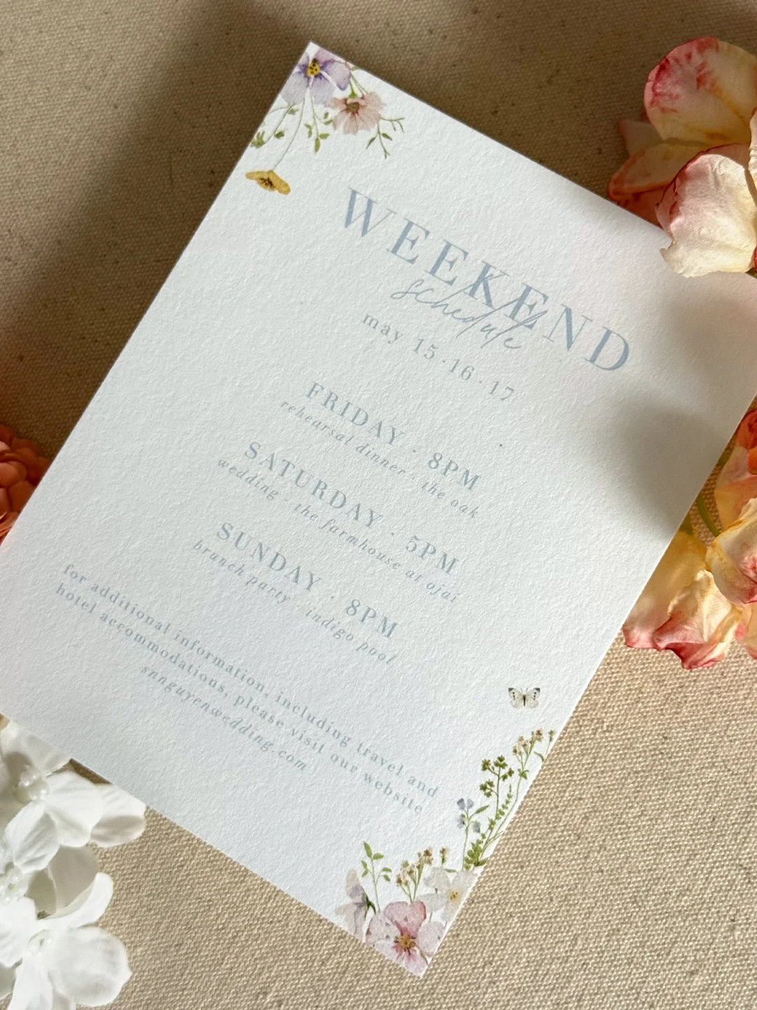 wedding details rehearsal insert card-florals_Violet_Wildflowers butterflies invitations_cool blue-cotton white_02.jpg