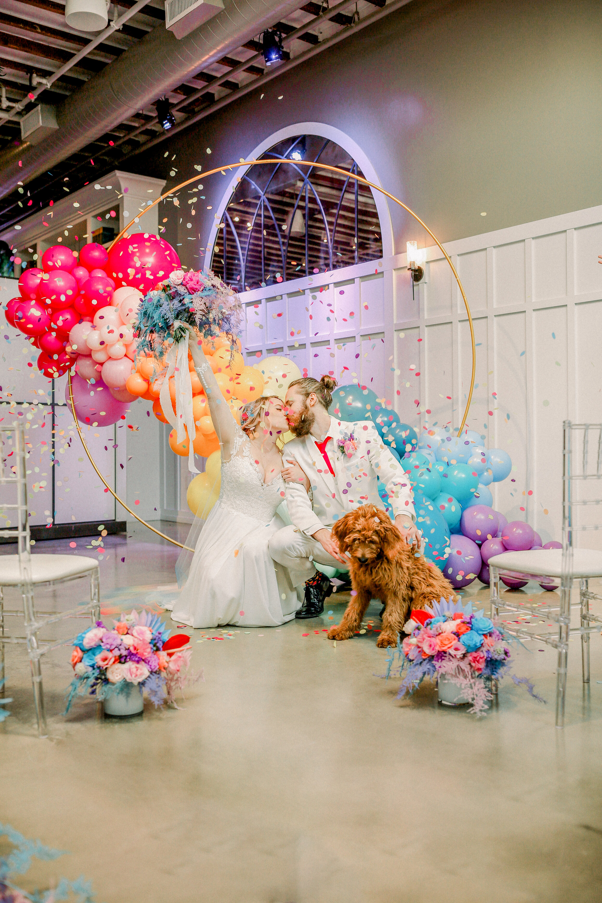 If Lisa Frank Had a Pastel Rainbow Wedding This Would Be It