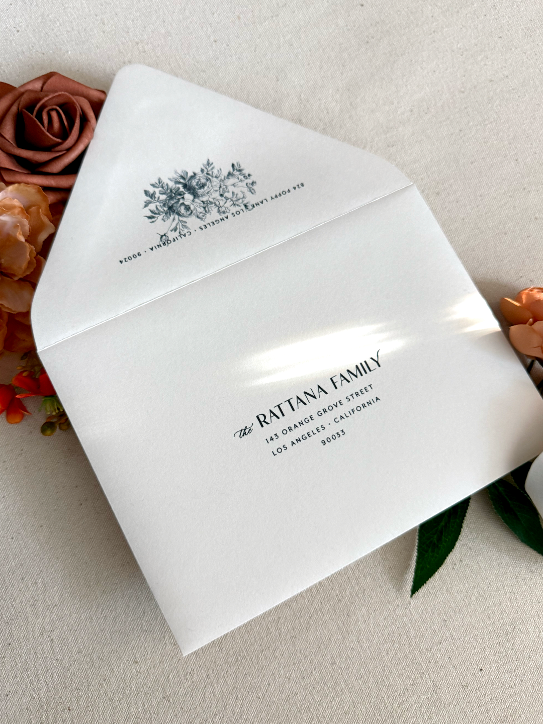 mia_ornate florals and birds wedding invitations_mist-ebony-smooth_printed guest addresses_02.png