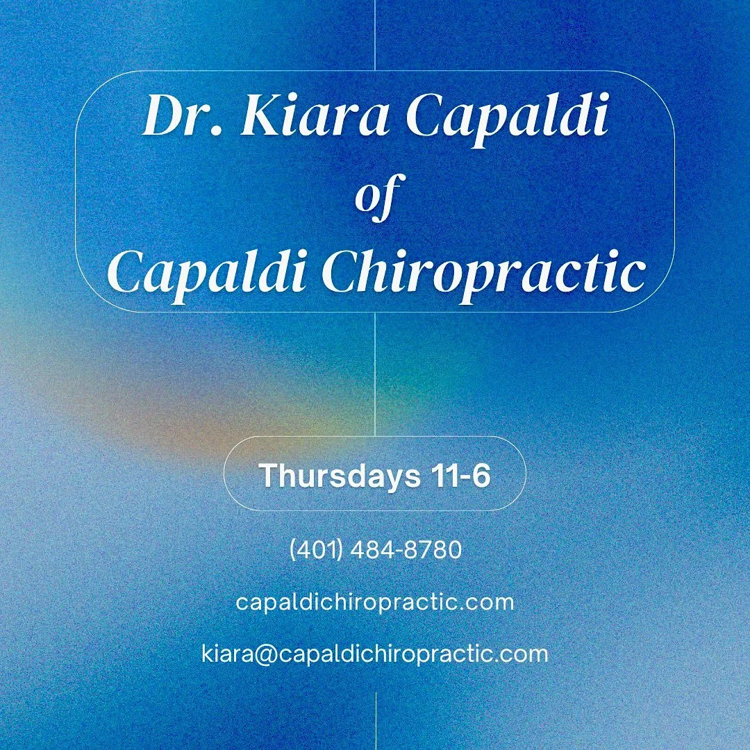 Need an adjustment? 

We can help! Kiara Capaldi, Doctor of Chiropractic is joining us on Thursdays starting this week. And of course a physical adjustment always leads to an attitude adjustment! Booking link is in her bio @capaldi_chiropractic 
#chi