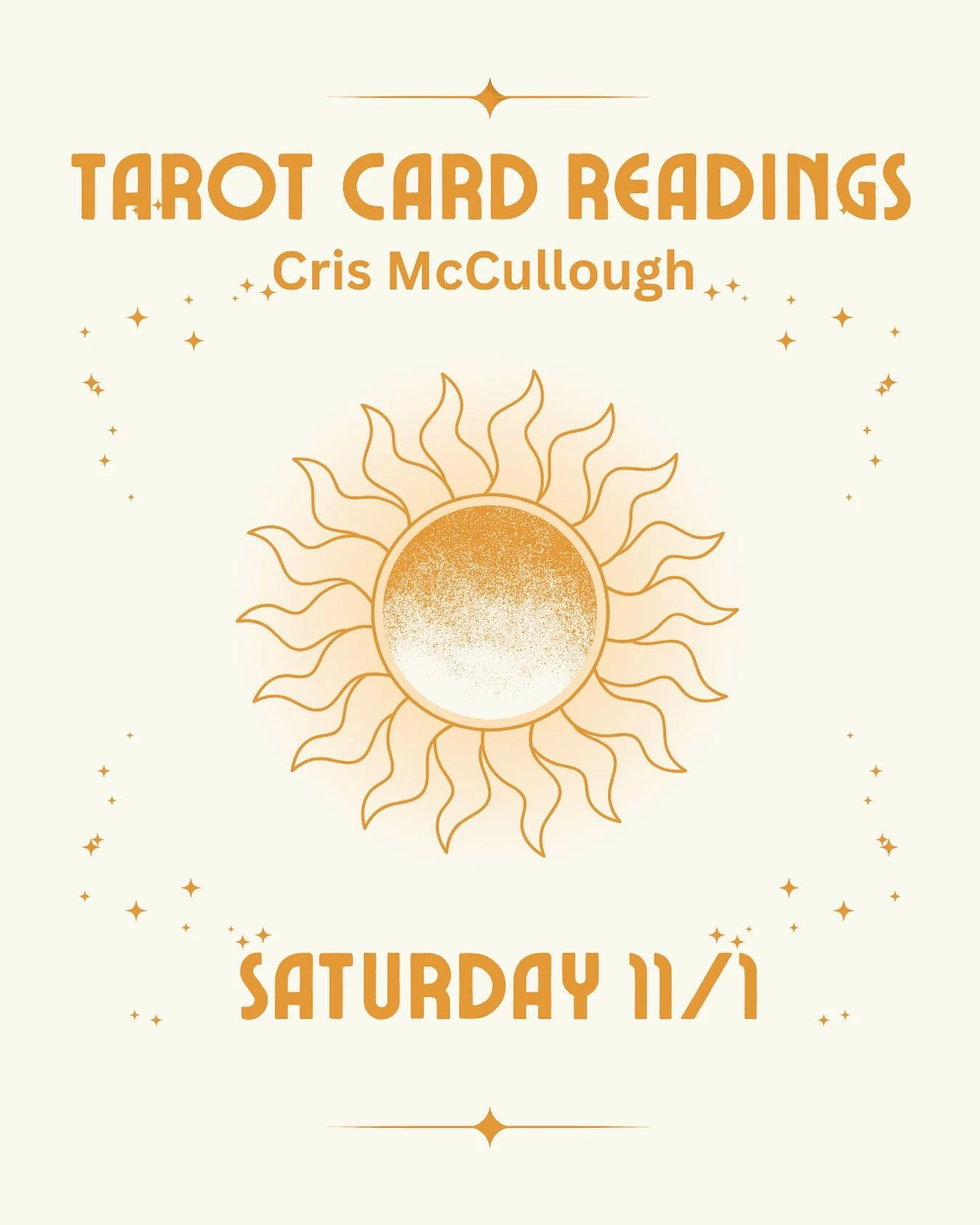 Cris is back! 💫

Of course as a numerologist, she&rsquo;s coming 11/1! Book online in our link above or call 398-0786.