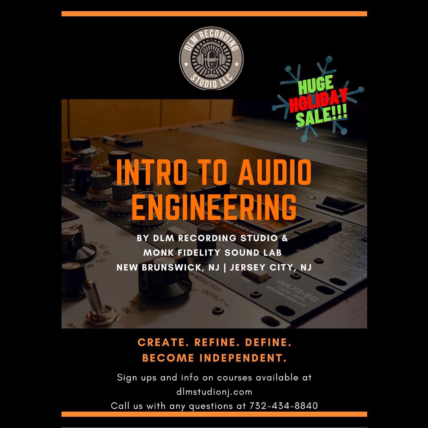 LINK IN BIO: In collaboration with @chamber43nj &amp; @dlmrecordingstudio we&rsquo;re proud to announce our new course: Intro to Audio Engineering! In this course students are offered instruction in the basics of audio, arrangement, and the basic ele
