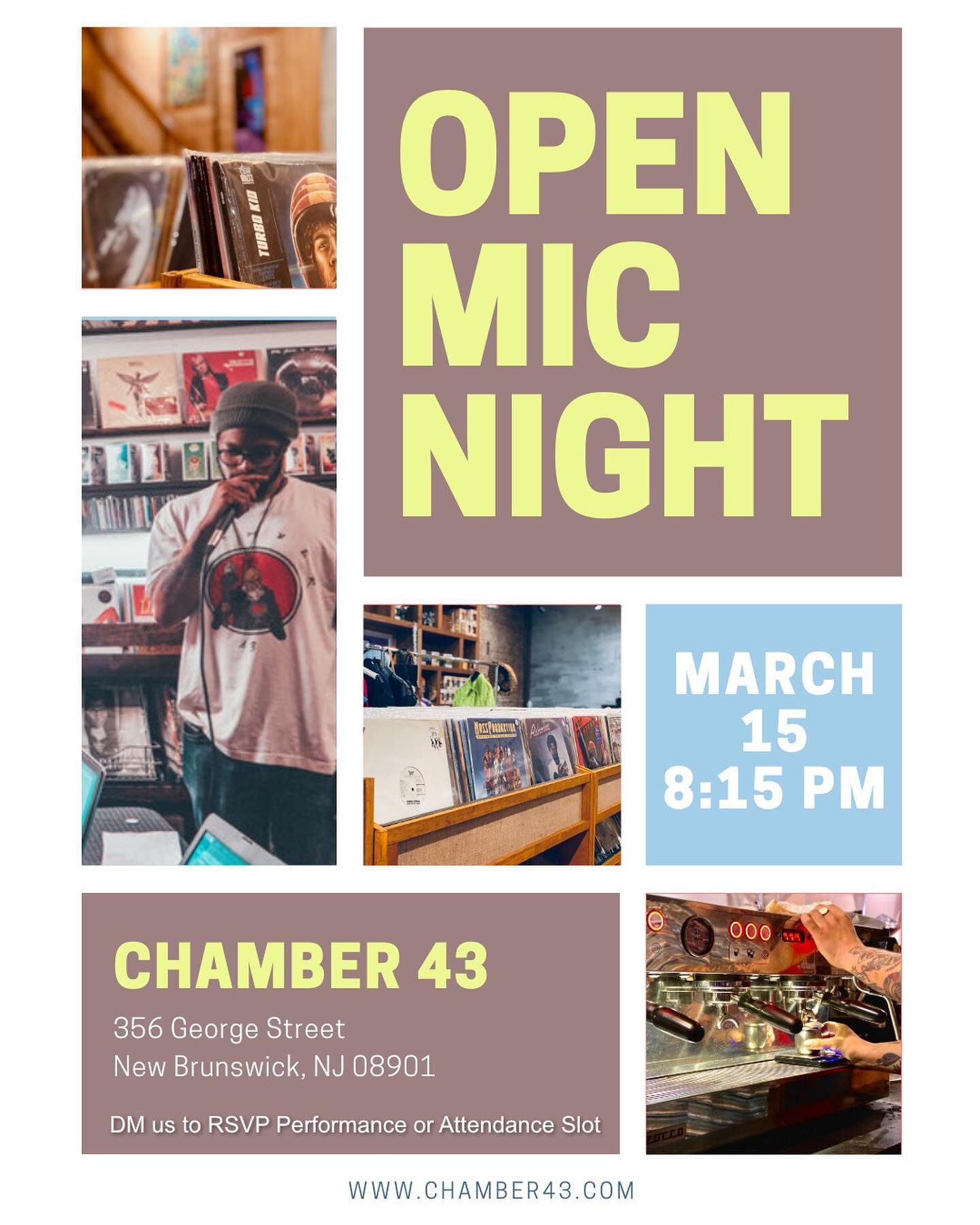 OPEN MIC MONDAYS ARE BACK &amp; NOW IN DOWNTOWN NEW BRUNSWICK!

It&rsquo;s been a long year and we&rsquo;ve missed you all! We&rsquo;re happy to announce that the open mics are back! Music, poetry! 5 min slots! Hosted by the one and only @jaygatsby42