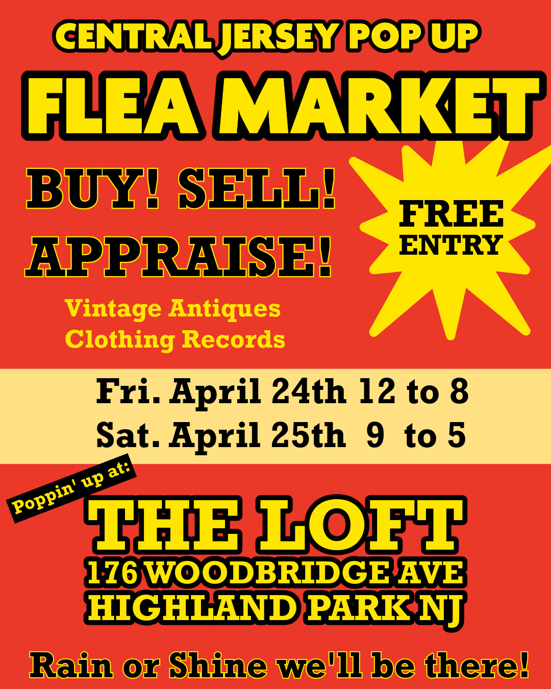 Central Jersey Pop Up Flea Market (Day 1)